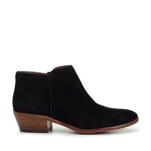 Sam Edelman Black Ankle Booties with Wooden Heel